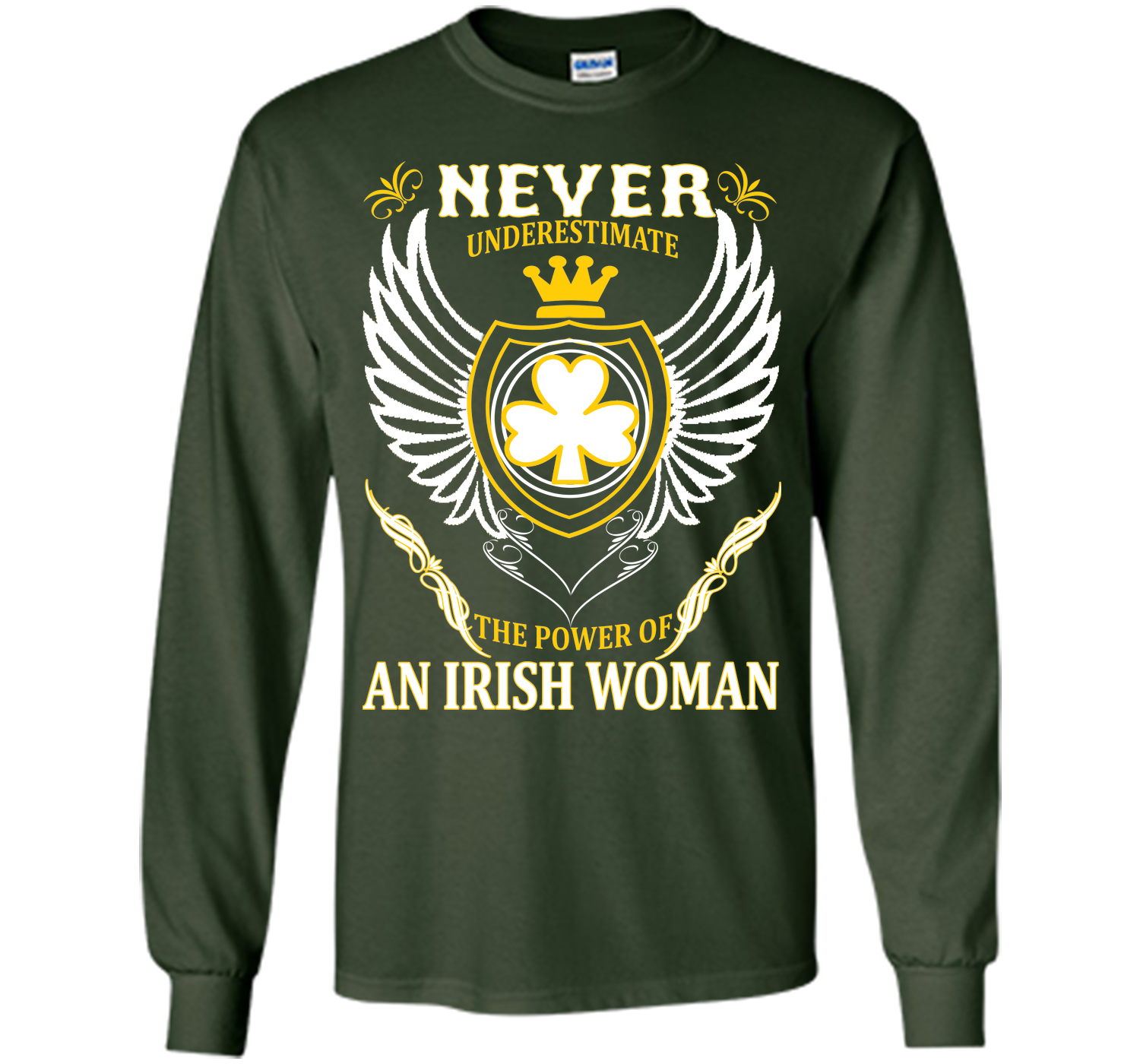 Never underestimate the power of an irish woman st T Shirt
